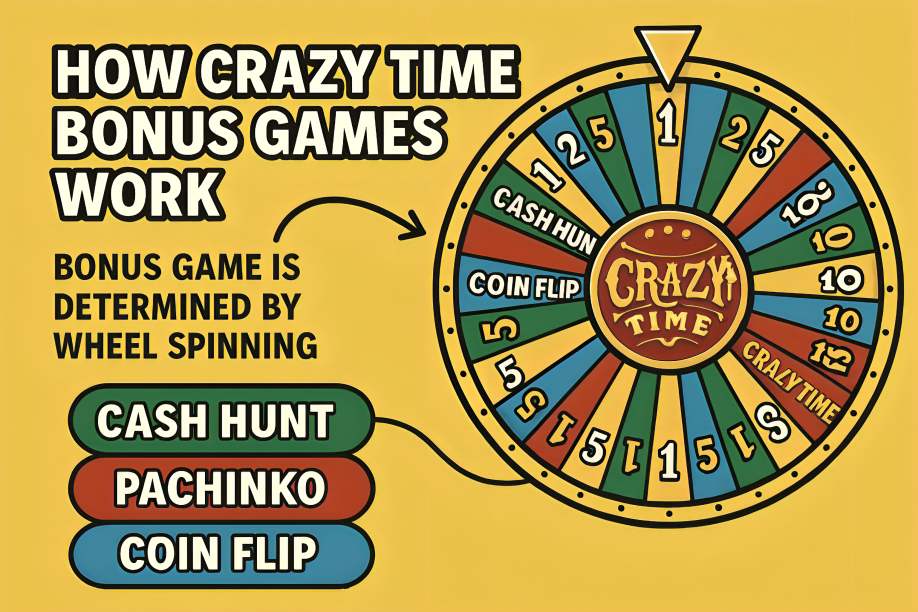 How Crazy Time Bonus Games Work In Spinning Wheel