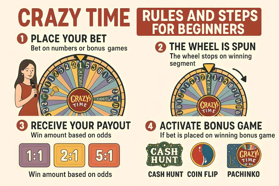 Crazy Time Rules And Steps For Beginners