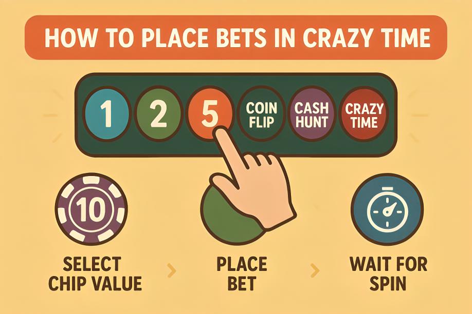 🎯 How to Place Bets in Crazy Time