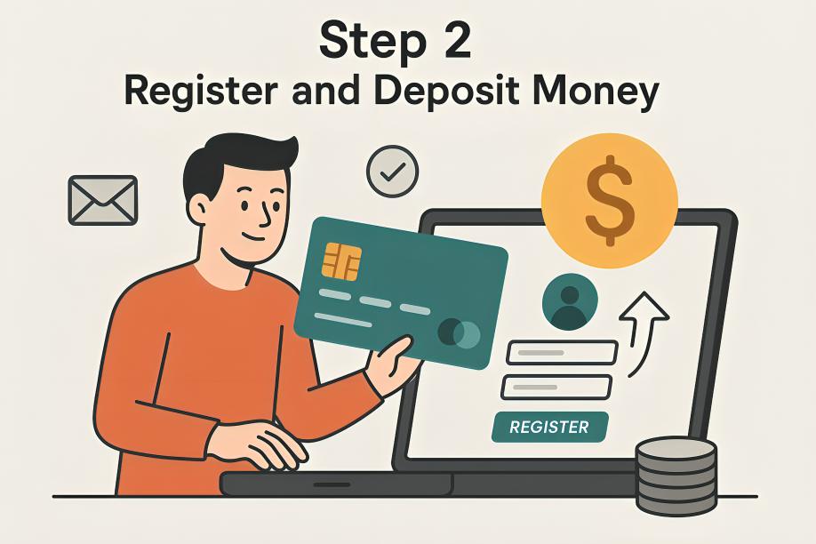 Step 2: Register and Deposit Money